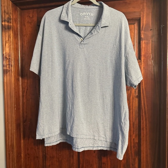 Orvis Men's Light Blue Polo Shirt - Picture 1 of 3